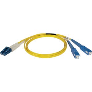 2M Duplex Singlemode Fiber 8.3/125 Patch Cable LC to SC-APC 6ft