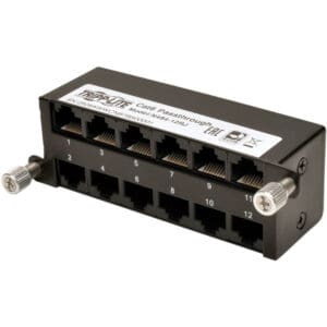 Cat6a Pass-Through Cassette - (x12) RJ45