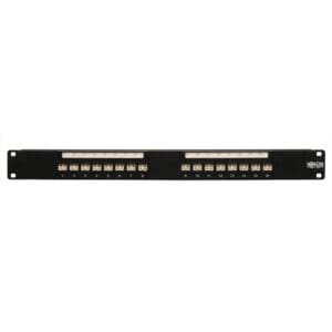 16-Port Fiber Patch Panel 62.5/125 or 50/125 LC/LC 1URM
