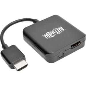 Black Tripp Lite HDMI adapter cable.