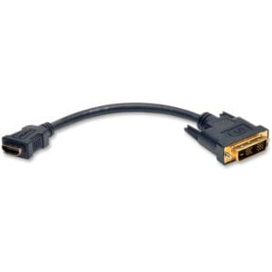 HDMI to DVI Adapter Cable Connector HDMI to DVI-D F/M 8" 8 Inch