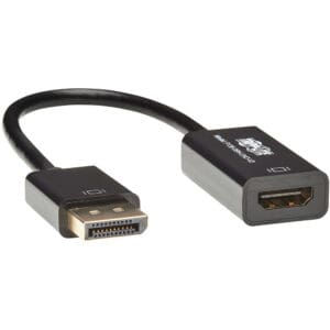 Mini DisplayPort to HDMI adapter cable.