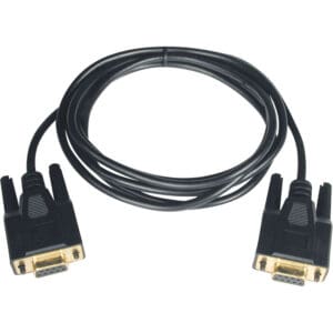 Null Modem Serial DB9 Serial Cable (DB9 F/F), 10 ft