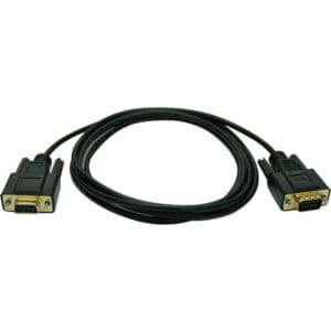 Tripp Lite 6ft Null Modem Adapter Gold Cable DB9 Female / Male 6'