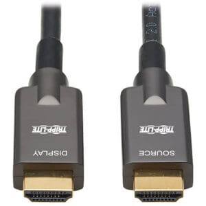 HDMI cables labeled "Source" and "Display".