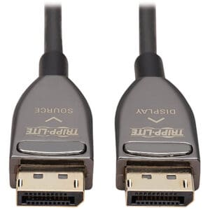 DisplayPort cable with source and display ends.