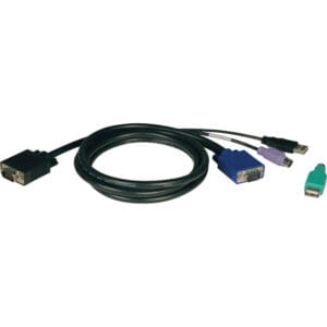 KVM Combo Cable Kit for B040 & B042 6' USB / PS/2 6ft