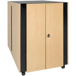 18U Soundproof Rack Enclosure Server Cabinet Quiet Acoustic