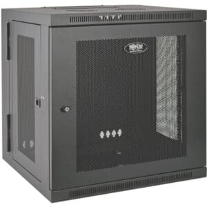 12U Wall Mount Rack Enclosure Hinged Wallmount with Doors and Sides