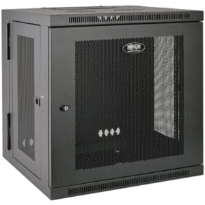 12U Wall Mount Rack Enclosure Cabinet Swinging Hinged Door