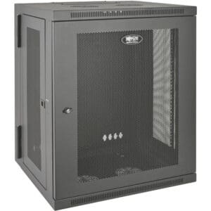 15U Wall Mount Rack Enclosure Server Cabinet Hinged Wallmount