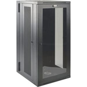 26U Wall Mount Rack Enclosure Cabinet w Hinged Acrylic Window