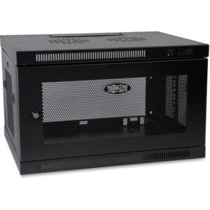 6U Wall Mount Rack Enclosure Cabinet Wallmount with Door and Sides