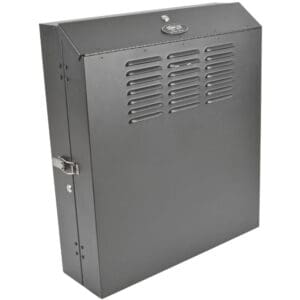 4U Wall Mount Low Profile Secure Rack Enclosure Cabinet Vertical