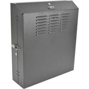 6U Wall Mount Low Profile Secure Rack Enclosure Cabinet Vertical