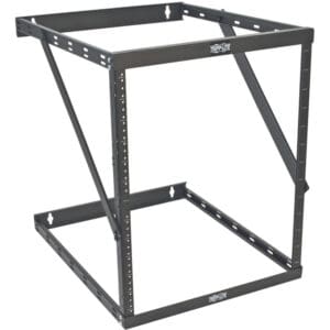 8U 12U 22U 2 Post Open Frame Rack Cabinet Expandable 23.5" Depth
