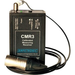 Calibrated measuring receiver with cable attached.