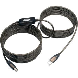 25ft High-Speed USB2.0 A/B Active Device Cable A Male B Male 25'