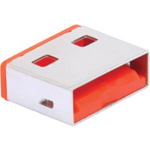 USB-A Port Blockers, Red, Computers, Hubs, Wall Chargers 10-Pack