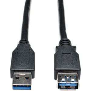 6ft USB 3.0 SuperSpeed Extension Cable AA M/F Black 6'