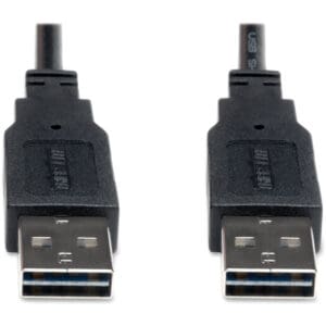 6ft USB 2.0 Universal Reversible Connector Cable M/M 6'