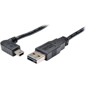 6ft USB 2.0 Universal Reversible Cable A to Right 5Pin Mini B 6'