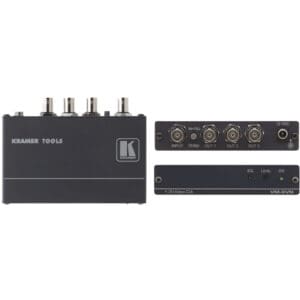 Kramer video distribution amplifier with connectors.