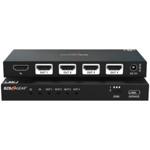 1x4 8K UHD HDMI 2.1 Splitter with Auto Downscaling (8K60/4K120 and VRR/ALLM/QMS/QFT/SBTM Support)