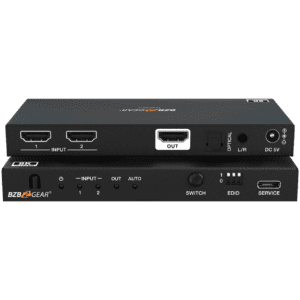 2x1 8K UHD HDMI 2.1 Switcher with Audio De-embedding (8K60/4K120Hz 4:4:4  VRR/FVA/ALLM Support)