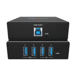 4-Port USB 3.0 HDBaseT Extender Over Cat6/7 Cable with PoC/RS-232/FSYNC GPIO up to 330ft