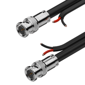 1080P FHD 25ft 75-ohm Premade Shielded SDI with DC Siamese Cable