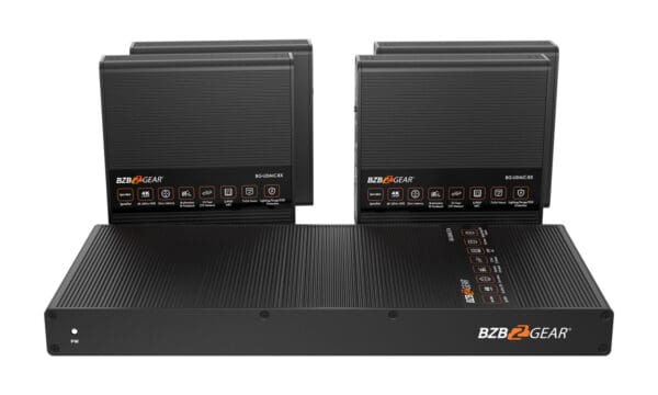 1X4 4K UHD HDMI Splitter/Distribution Amplifier up to 230ft over Category Cable w/ IR/RS232 and Audio De-embedding