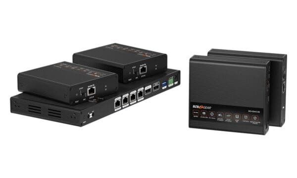 1X4 4K UHD HDMI Splitter/Distribution Amplifier up to 230ft over Category Cable w/ IR/RS232 and Audio De-embedding - Image 2