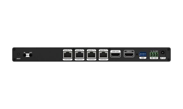 1X4 4K UHD HDMI Splitter/Distribution Amplifier up to 230ft over Category Cable w/ IR/RS232 and Audio De-embedding - Image 5