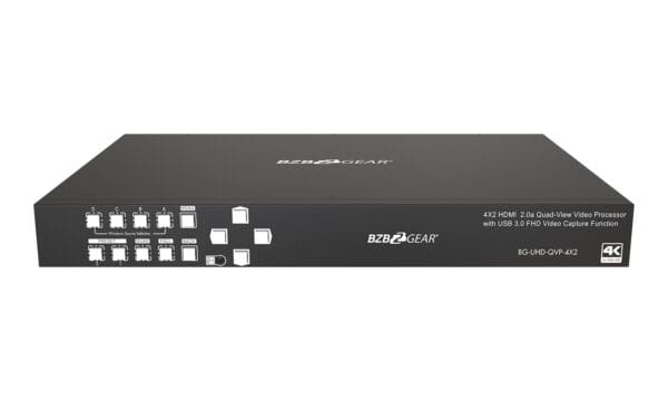 4X2 4K UHD Seamless Switcher, Scaler MultiViewer with Audio De-embedder and Built in USB Capture Card - Image 7