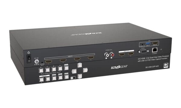 4X2 4K UHD Seamless Switcher, Scaler MultiViewer with Audio De-embedder and Built in USB Capture Card - Image 8