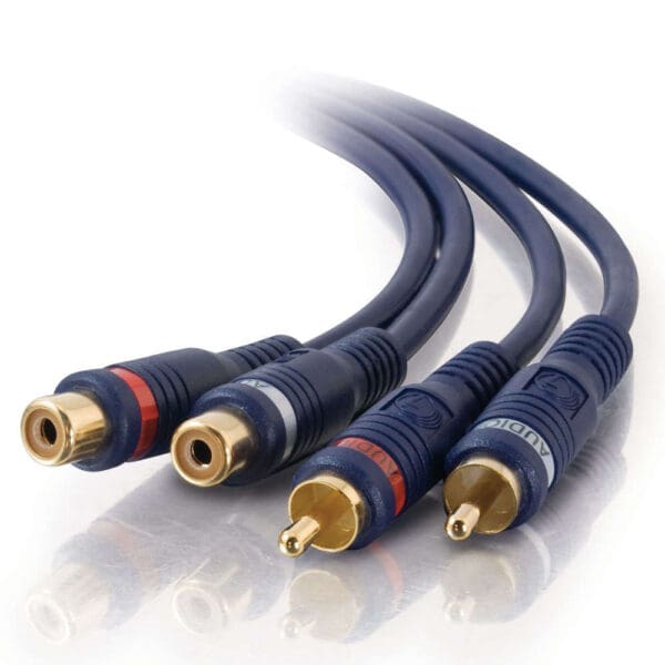 12ft Velocity™ RCA Stereo Audio Extension Cable - LIMITED AVAILABILITY