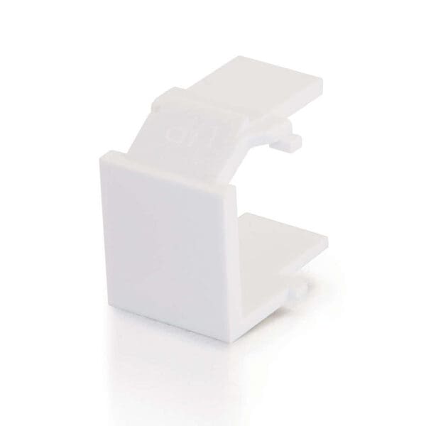 Snap-In Blank Keystone Insert Module - White