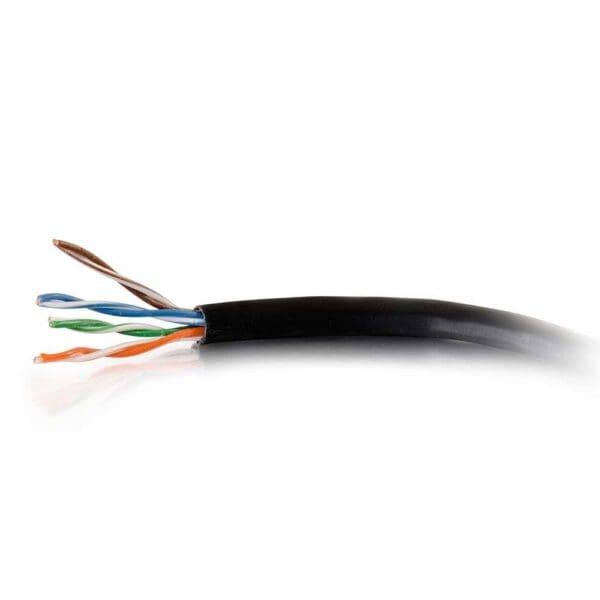 1000ft Cat6 Bulk Unshielded UTP Ethernet Network Cable with Solid Conductors- Black