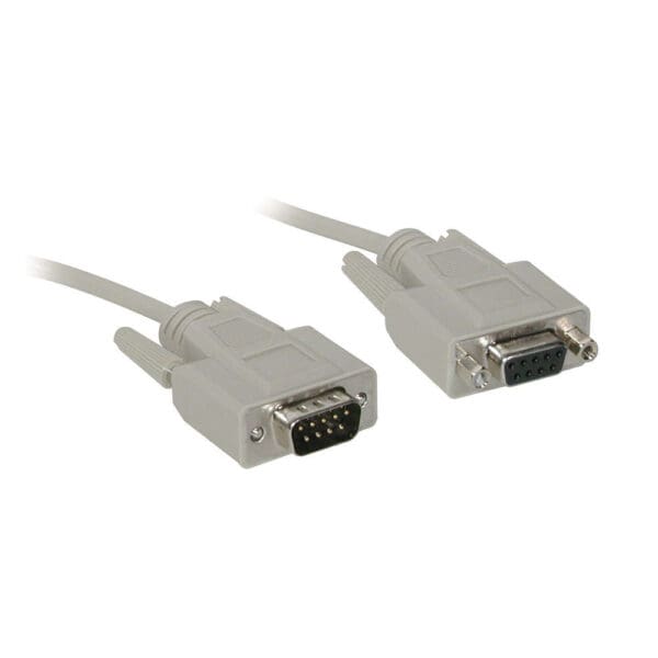 6 ft DB9 M/F Serial RS232 Extension Cable - Beige