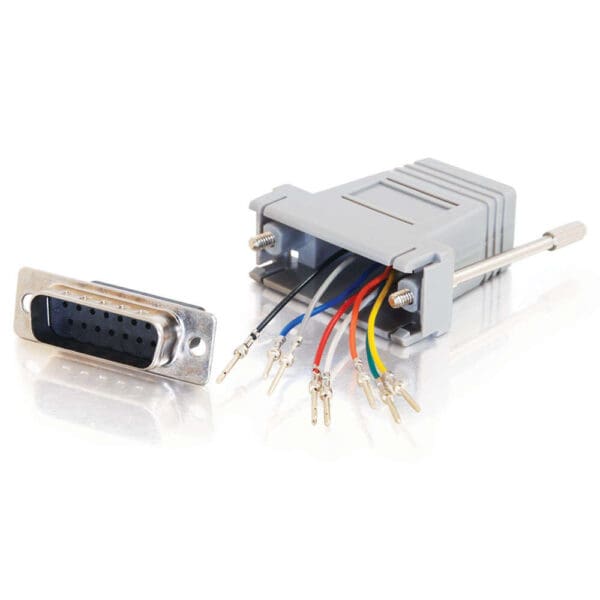 RJ45 to DB15 Male Modular Adapter