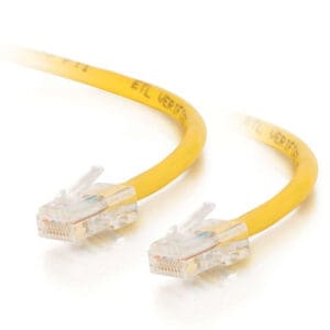 10ft Cat5e Non-Booted Unshielded UTP Network Crossover Patch Cable - Yellow