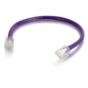 50ft Cat6 Non-Booted Unshielded UTP Ethernet Network Patch Cable - Purple