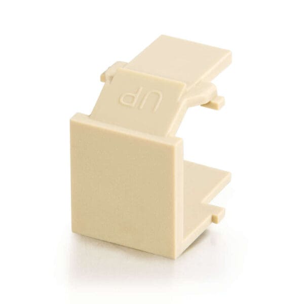 Snap-In Blank Keystone Insert Module - Ivory