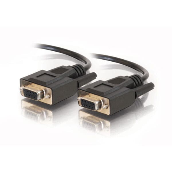 3ft DB9 F/F Serial RS232 Cable - Black