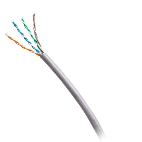 1000ft (304.8m) TAA-Compliant Cat6 Bulk Unshielded (UTP) Ethernet Network Cable with Solid Conductors-Riser CMR-Rated - Gray