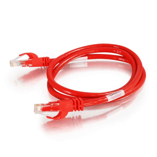 10 ft Cat6 Snagless Unshielded UTP Network Crossover Patch Cable - Red