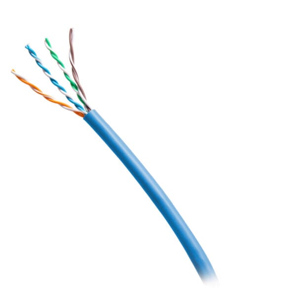 1000ft (304.8m) TAA-Compliant Cat6a Bulk Unshielded (UTP) Ethernet Network Cable with Solid Conductors-Riser CMR-Rated - Blue