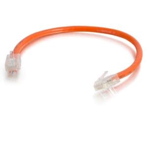 2ft Cat6 Non-Booted Unshielded UTP Ethernet Network Patch Cable - Orange - LIMITED AVAILABLITY