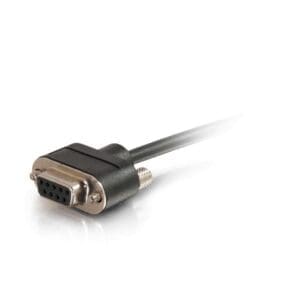 35ft Serial RS232 DB9 Null Modem Cable with Low Profile Connectors F/F - In-Wall CMG-Rated